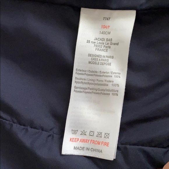 Quilted light Jacadi jacket kids size 10 - Picture 4 of 5